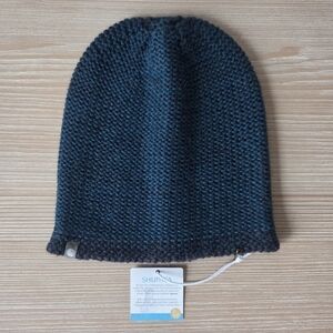 Shupaca Navy Blue Alpaca Knit Beanie Hat Fair Trade NWT